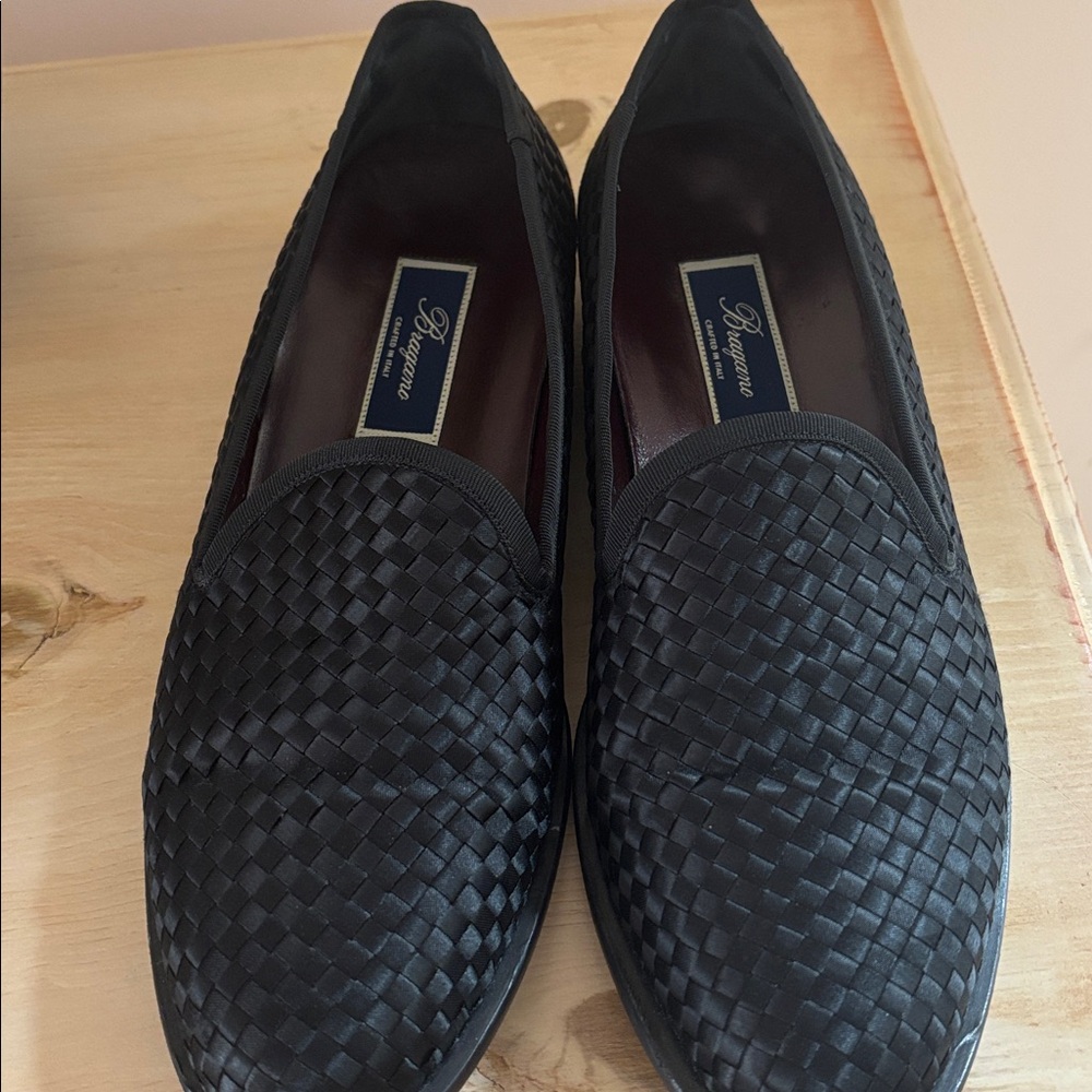 Cole Haan Black Woven Loafers